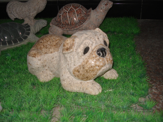 Dog Stone carvings